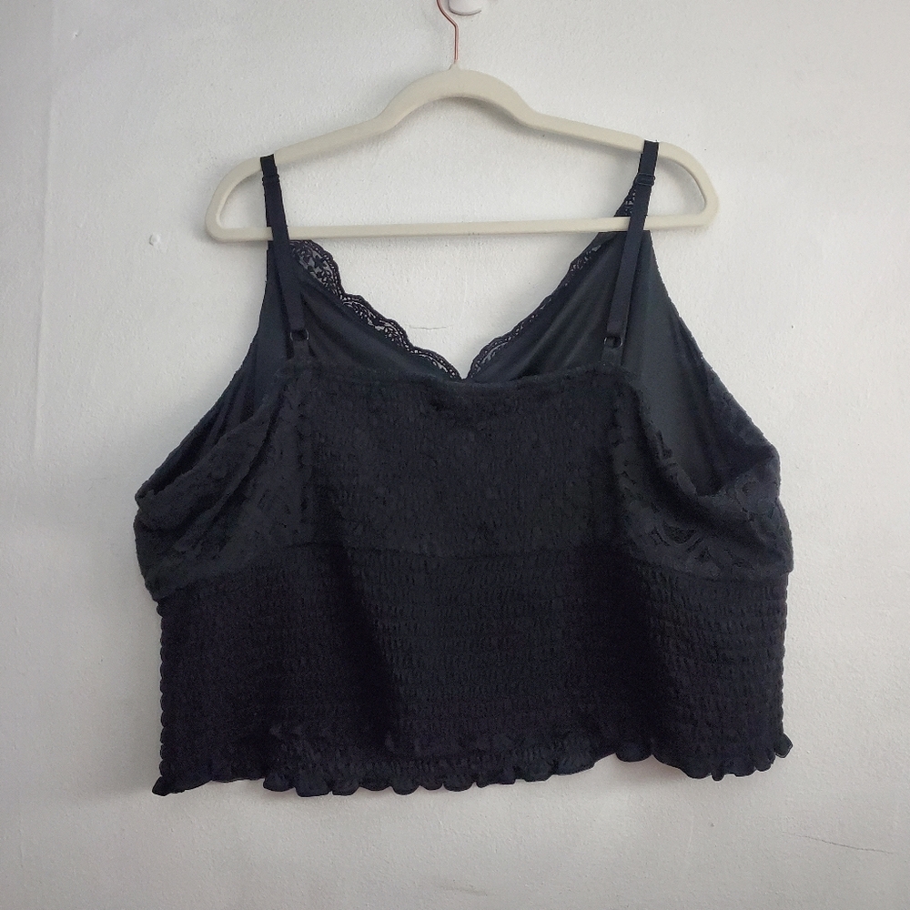Torrid Lace Smocked Crop Top - Picture 3 of 9